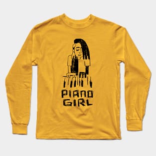 Piano Girl Long Sleeve T-Shirt